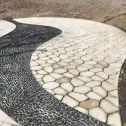 亳州 黄金麻冰裂纹地铺石工地铺装案例