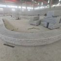 亳州 芝麻白异形坐凳，自然面光面弧形加工
