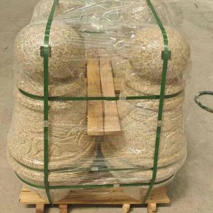 亳州 黄金麻异形定制雕花——棒棒糖挡车柱