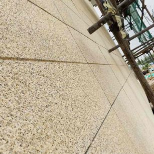 亳州 黄金麻花岗岩荔枝面外墙干挂石材效果示例