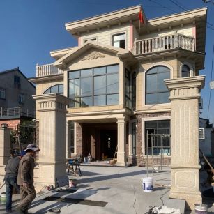 亳州 黄金麻花岗岩荔枝面别墅外墙干挂私家专属