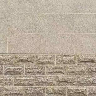 亳州 黄金麻自然面蘑菇石配荔枝面干挂