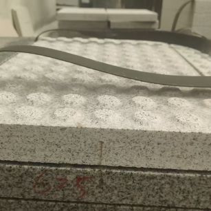 亳州 芝麻白花岗岩6.0公分荔枝面五轴加工雕刻盲点