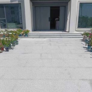 亳州 芝麻白花岗岩地铺石地面铺装