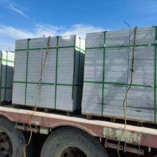 亳州 芝麻白花岗岩地铺石装车日常