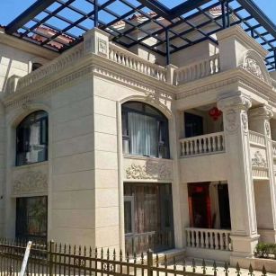 亳州 黄金麻花岗岩荔枝面别墅外墙干挂