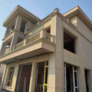 亳州 黄金麻花岗岩石材荔枝面外墙干挂效果展示