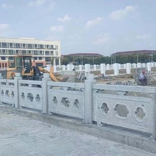 亳州 白麻花岗岩荔枝面河道栏杆