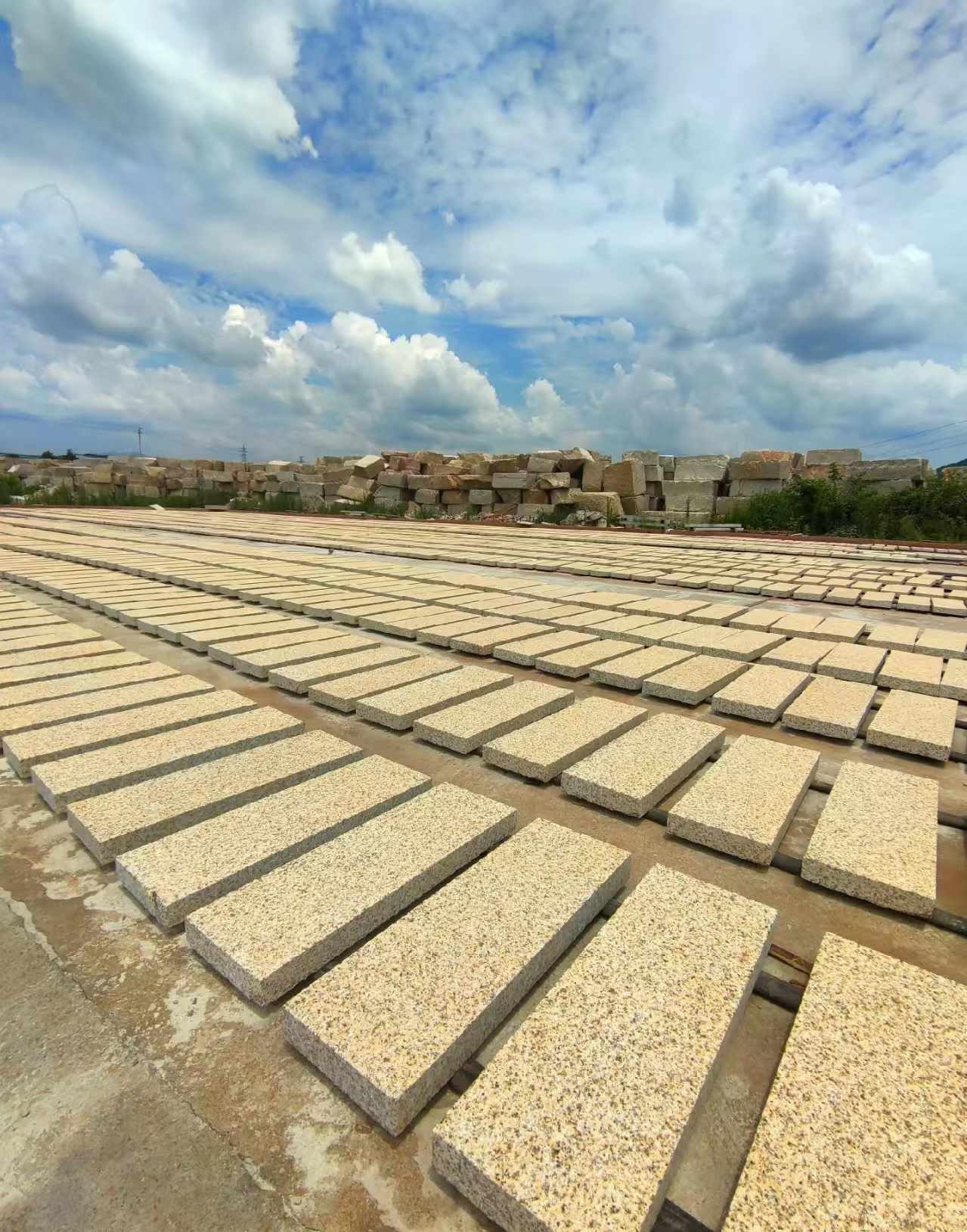亳州 黄金麻荔枝面花岗岩石材地铺石防护中