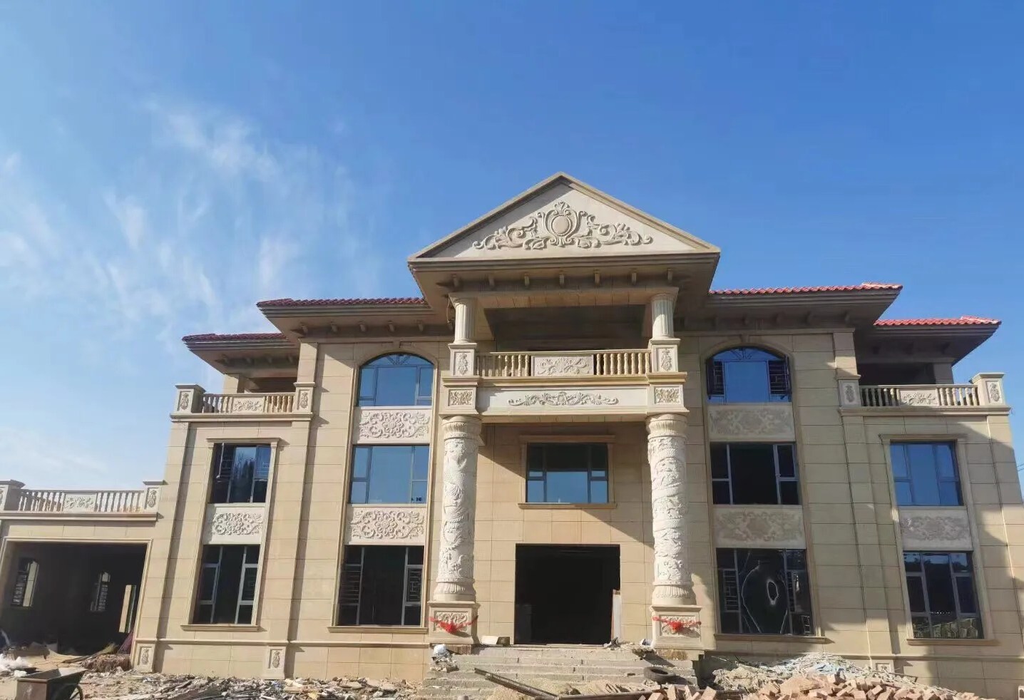 亳州 黄金麻花岗岩别墅外墙干挂