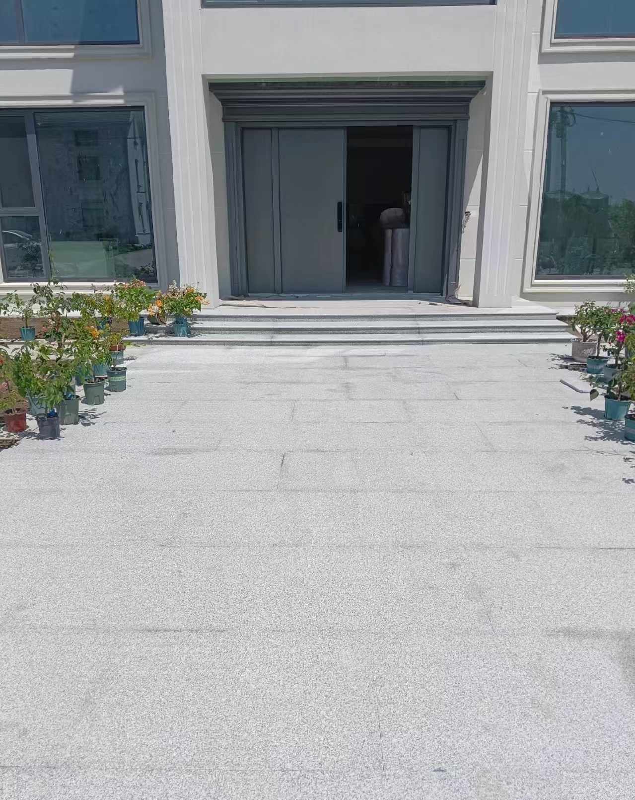 亳州 芝麻白花岗岩地铺石地面铺装