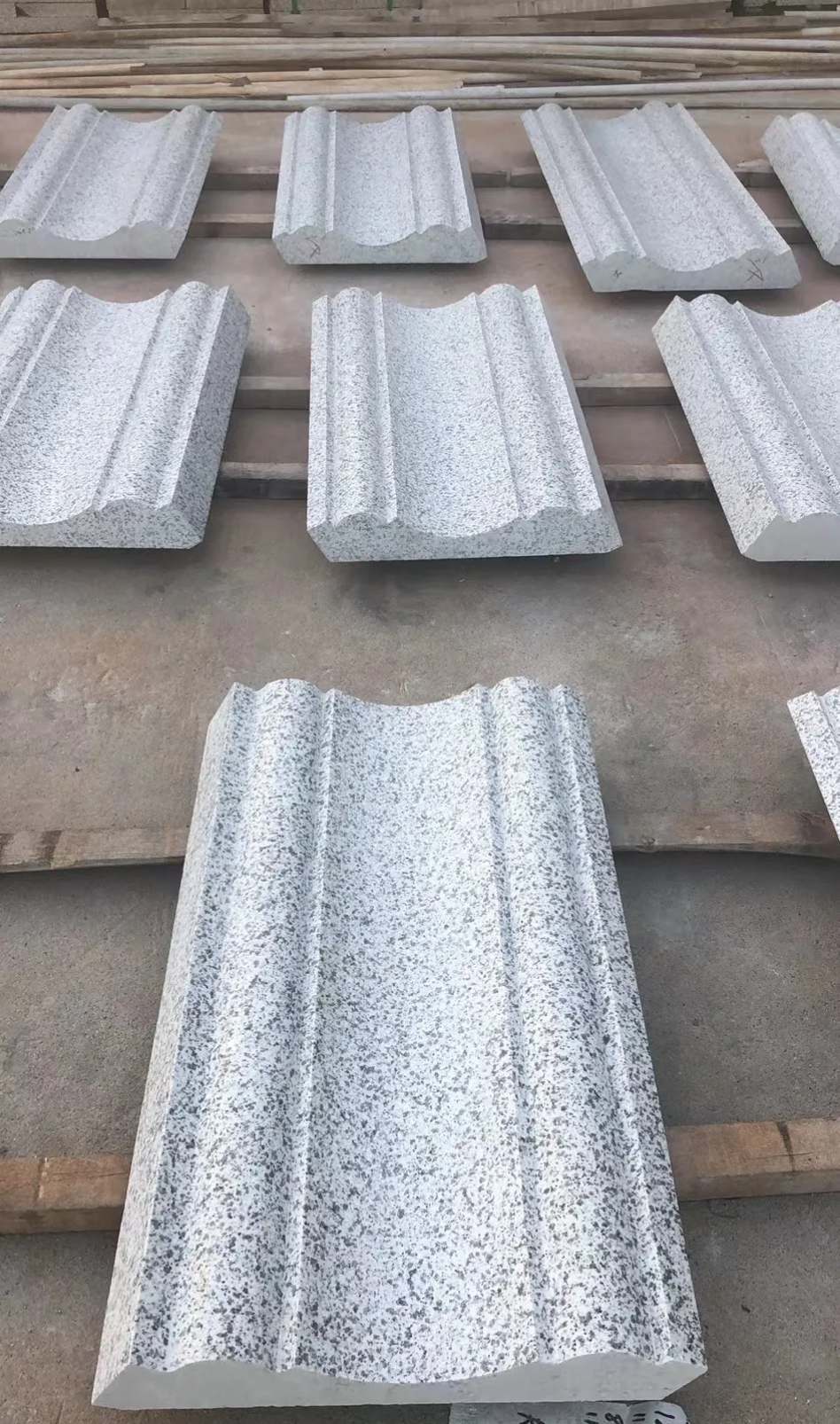 亳州 白麻花岗岩光面别墅线条