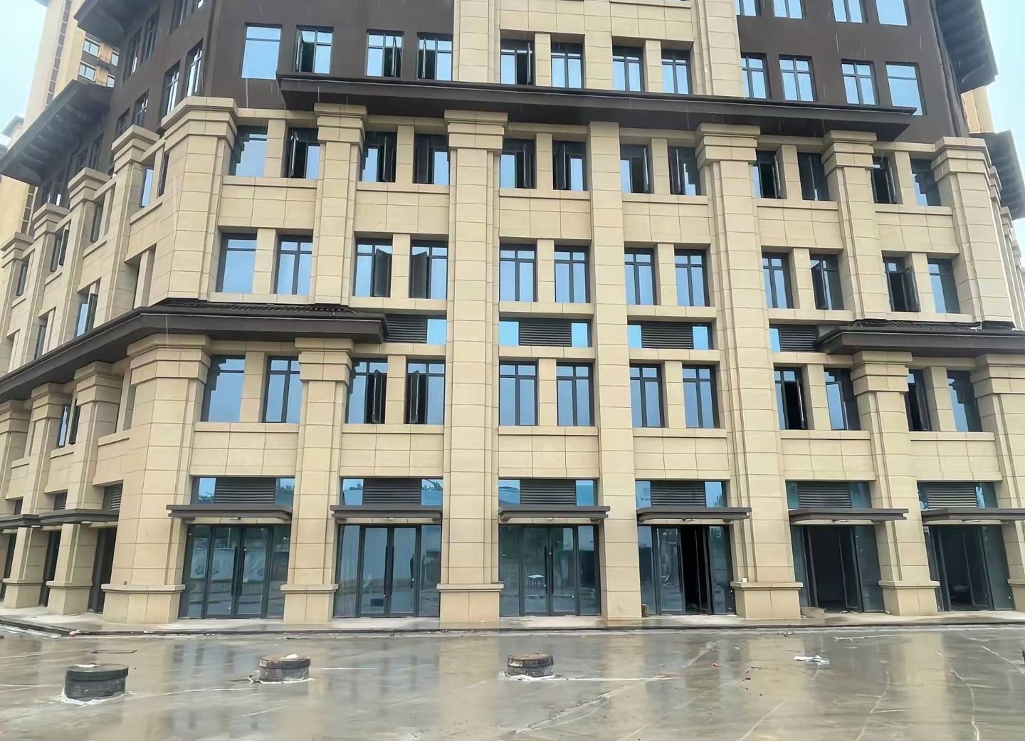 亳州 黄金麻花岗岩荔枝面小区外墙干挂