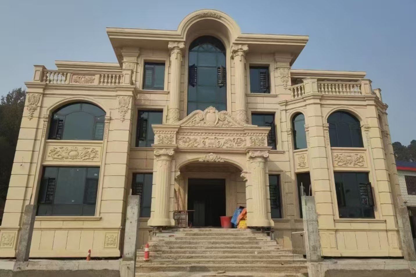 亳州 黄金麻花岗岩别墅外墙干挂