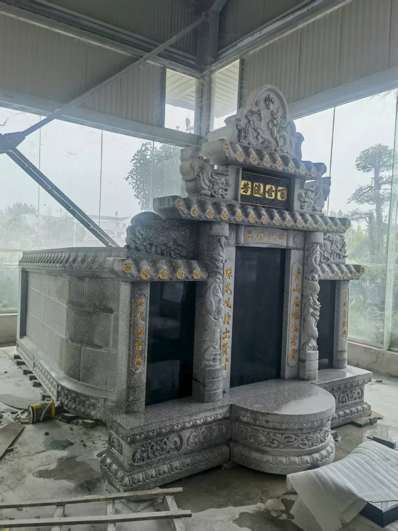 亳州 芝麻白墓碑效果展示图