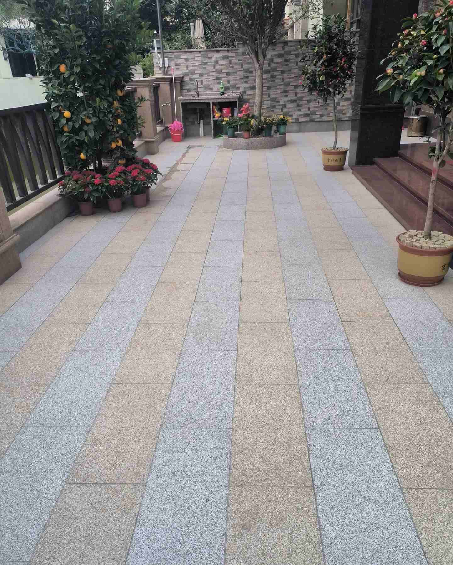 亳州 黄金麻白麻荔枝面庭院铺装展示