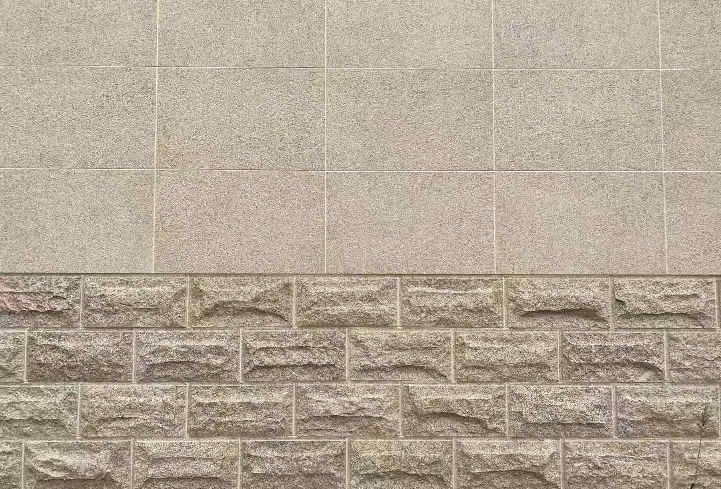 亳州 黄金麻自然面蘑菇石配荔枝面干挂