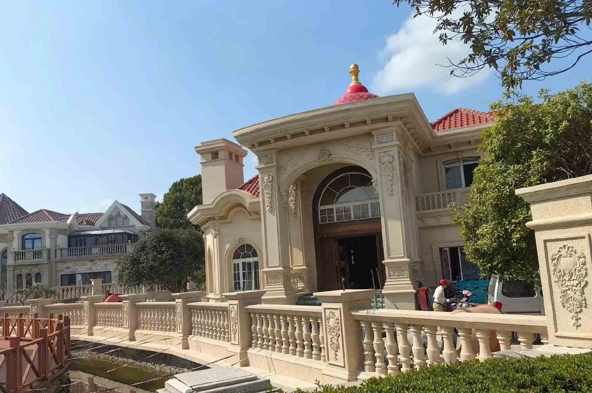 亳州 黄金麻花岗岩欧式别墅