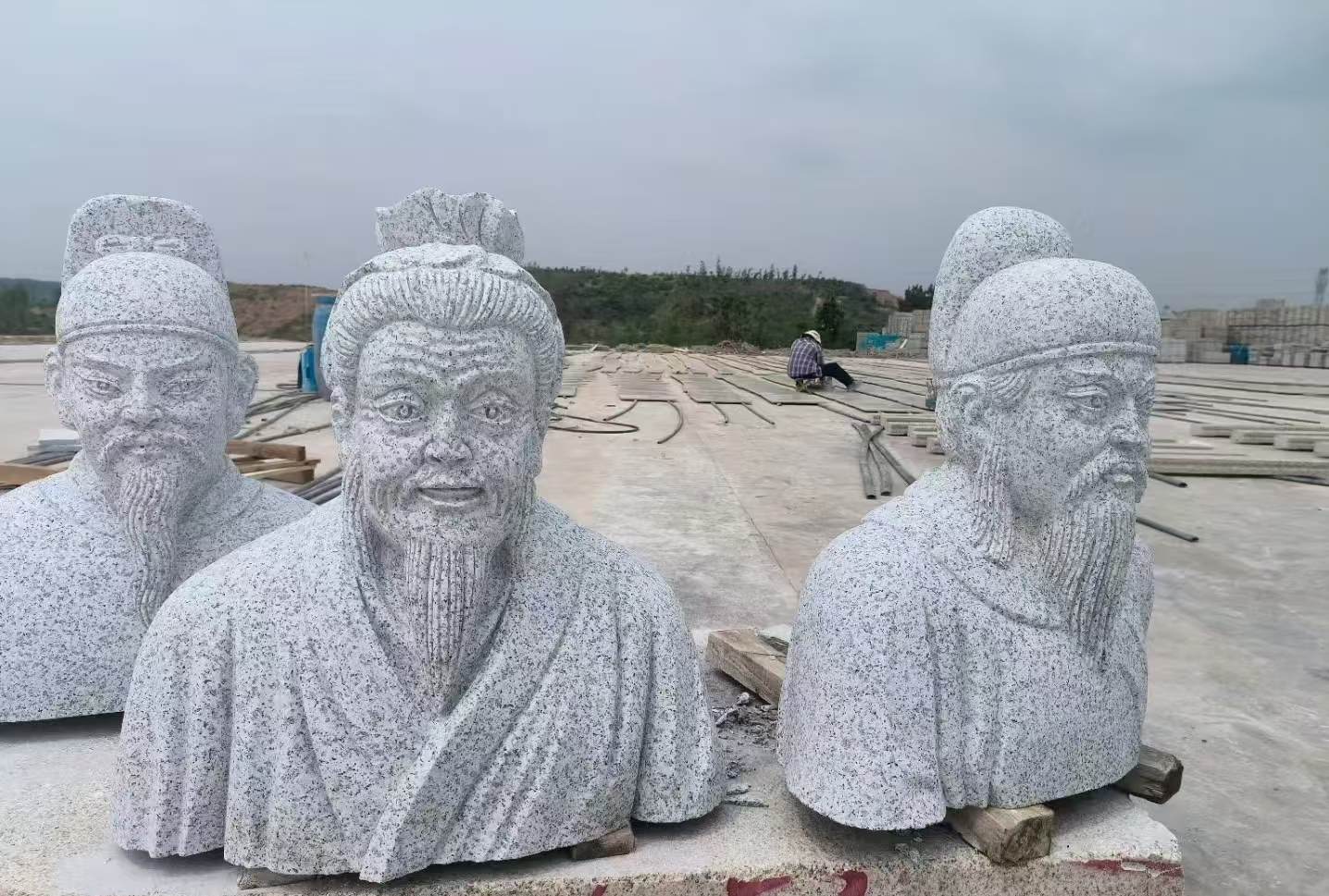 亳州 白麻花岗岩石材人物立体雕刻