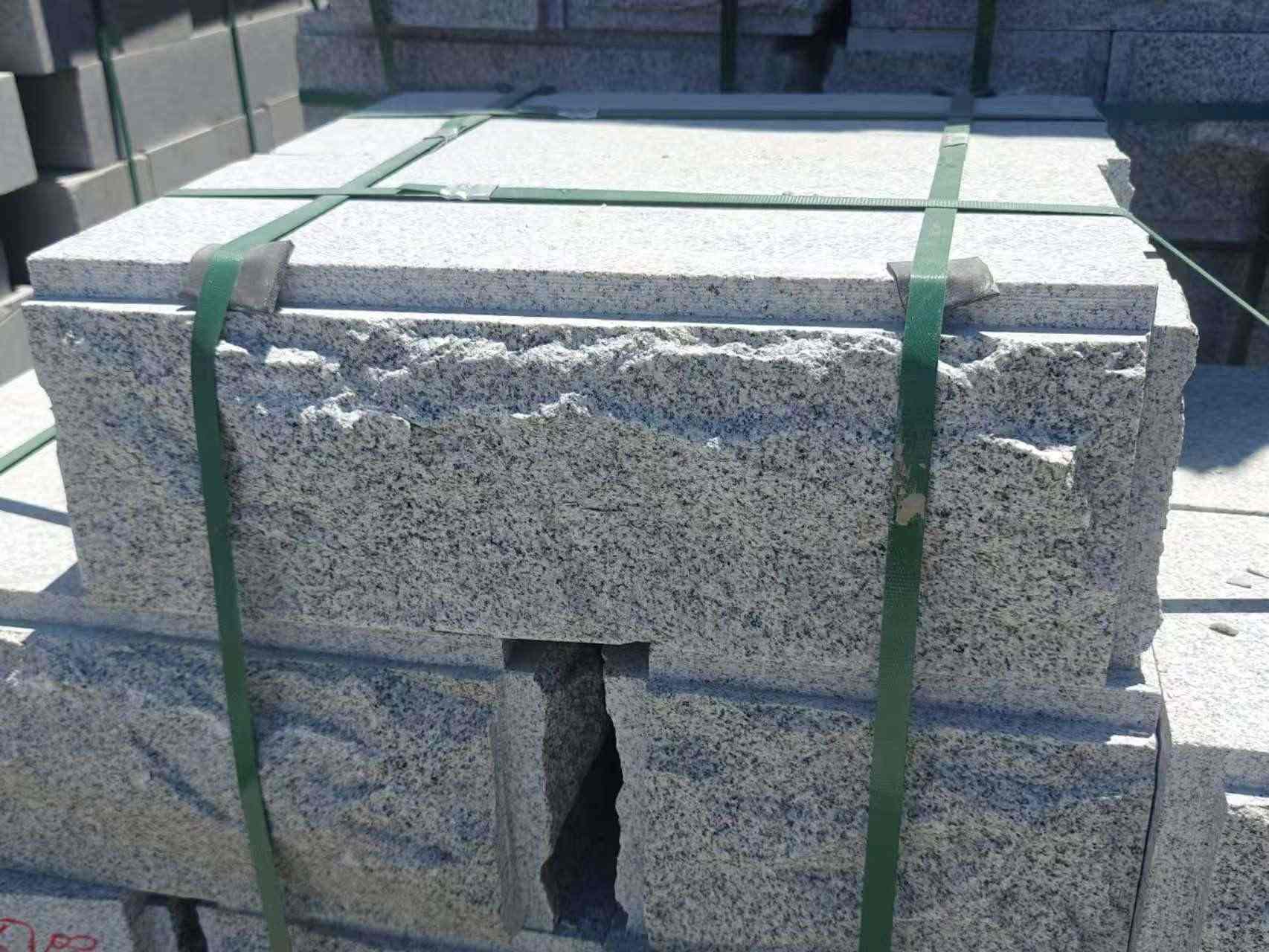 亳州 芝麻白花岗岩自然面成品