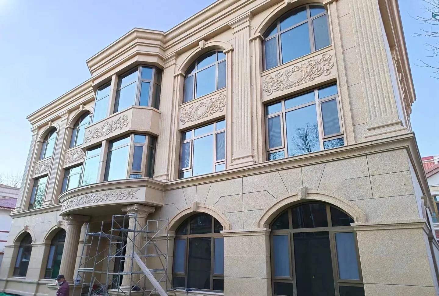 亳州 黄金麻花岗岩别墅外墙干挂